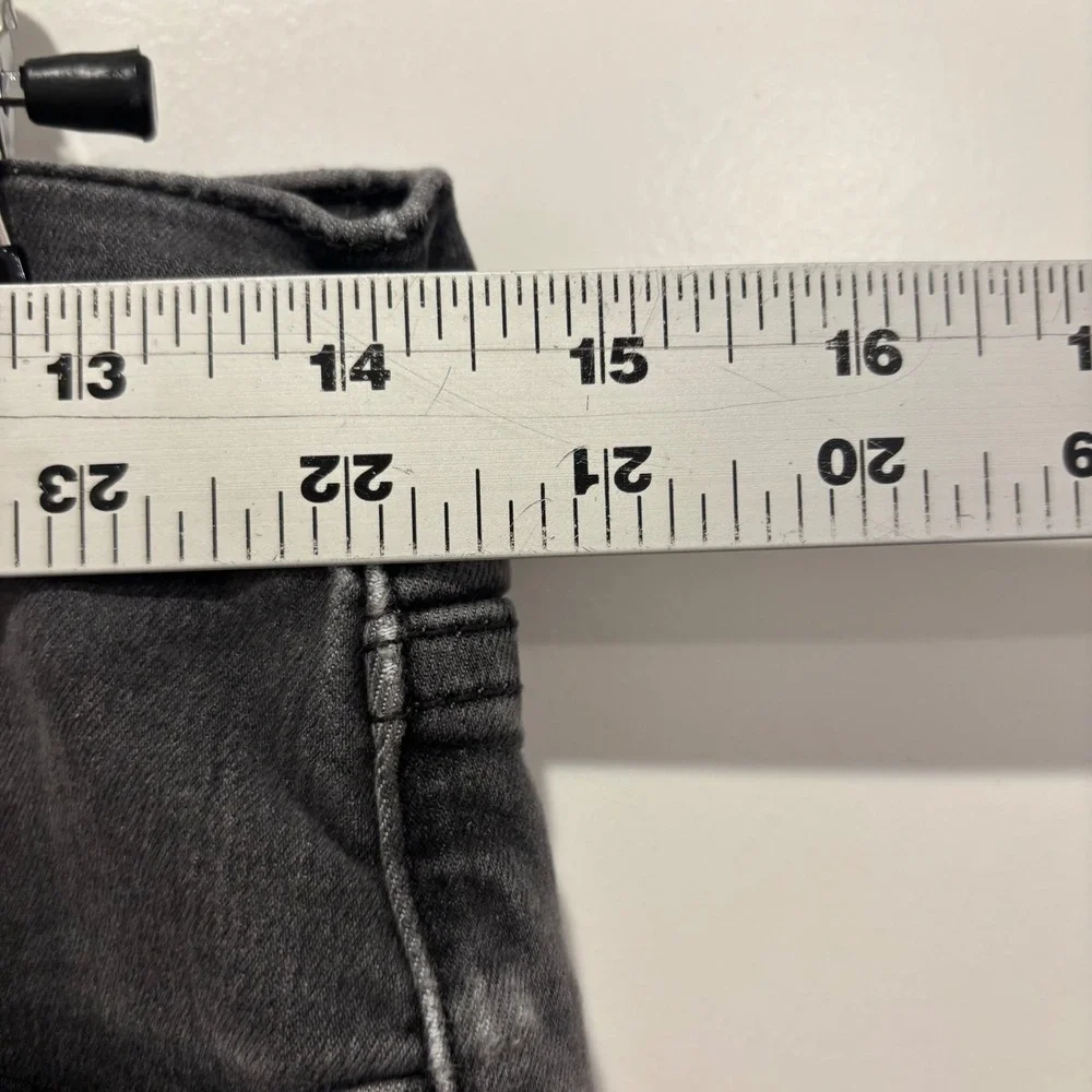 Free People High Rise Skinny Jeans Faded Black Denim Size 28 OB61855-16515125